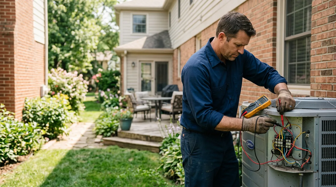 HVAC technician working near Mount Hope, WV